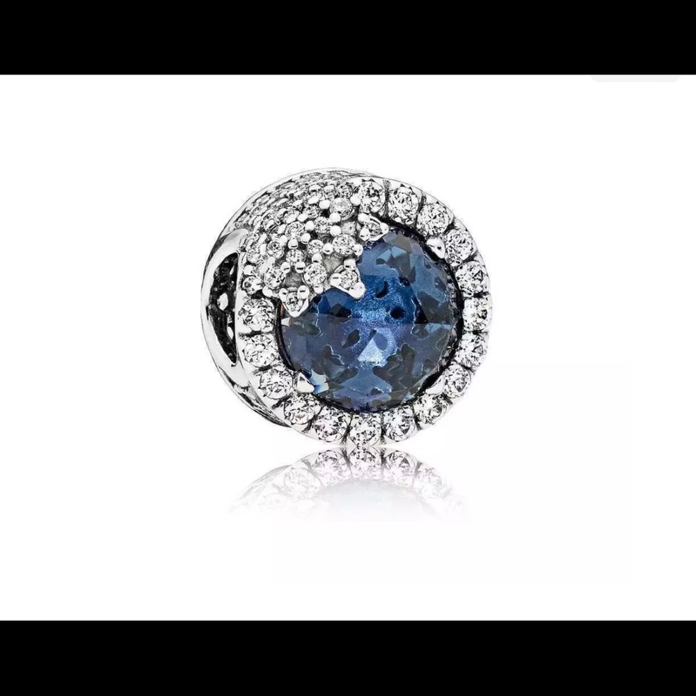 PANDORA Dazzling Blue Snowflake Bead Charm